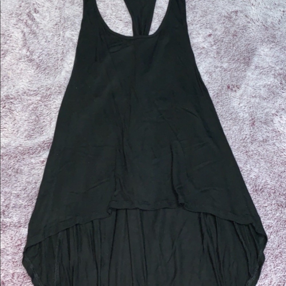 Cut out high low shirt